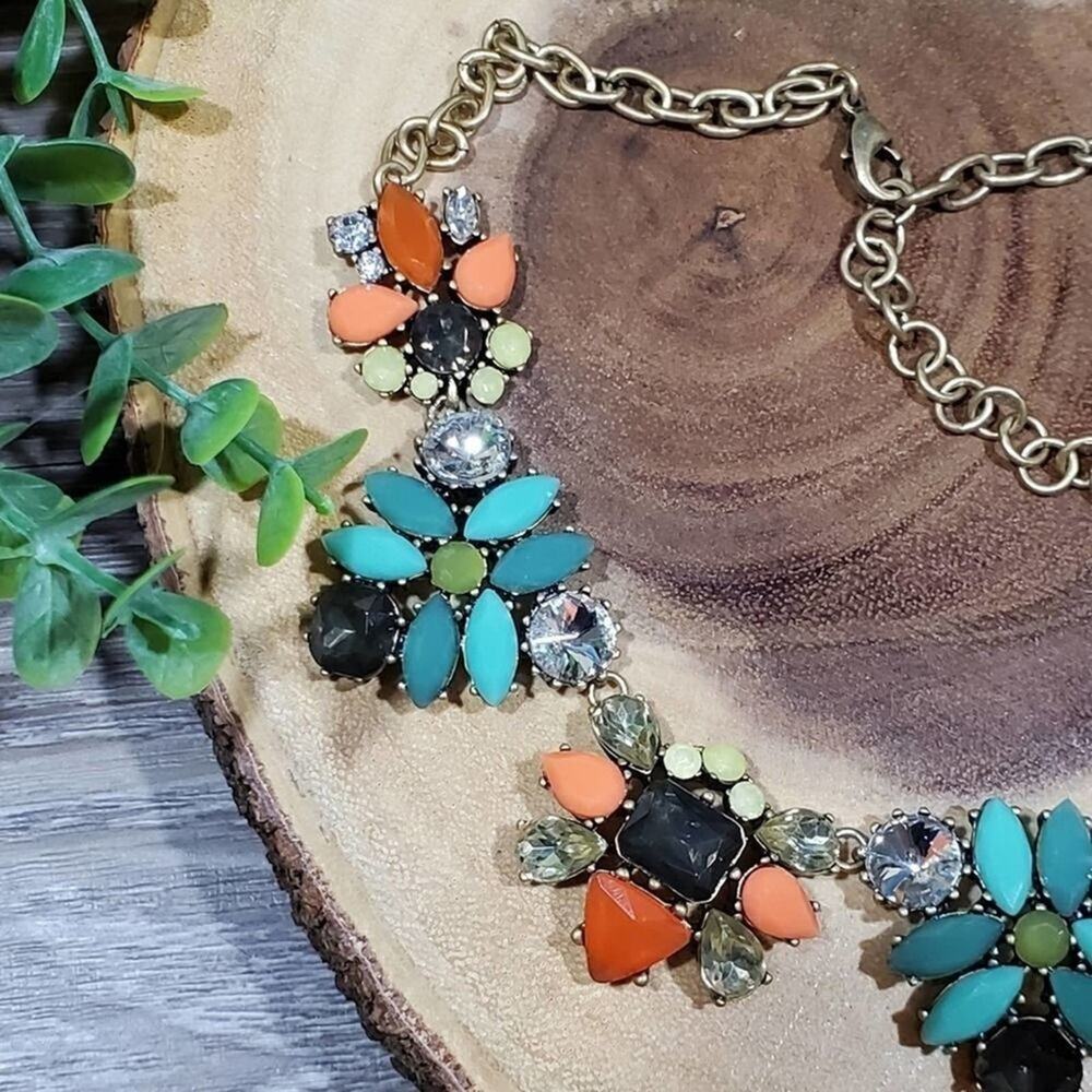 Stella & Dot Multi Colored Statement Necklace - image 6